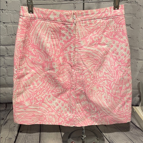 Lilly Pulitzer Pink and White Skirt Sz00 - Picture 3 of 4